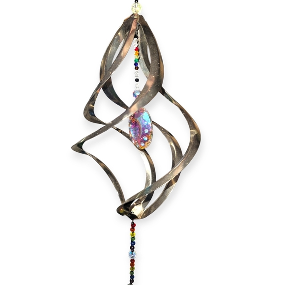 🔥🔥 Silver Wind Spinner with Colorful Beads - Picture 5 of 6